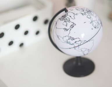 globe image representing international travel