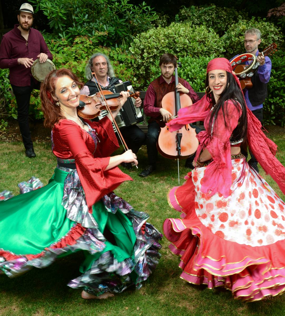 Gypsy dance festival, Woman performing romany dance and folk songs